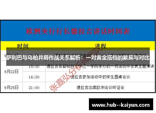 萨利巴与乌帕并肩作战关系解析：一对黄金搭档的默契与对比